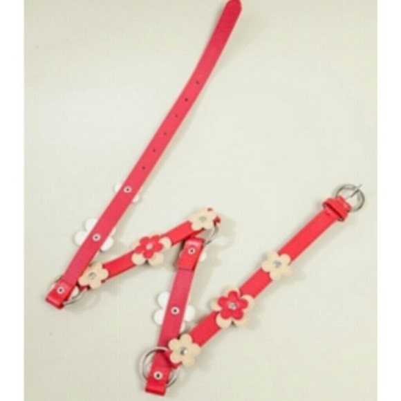 Red Flower Belt - Picture 1 of 3